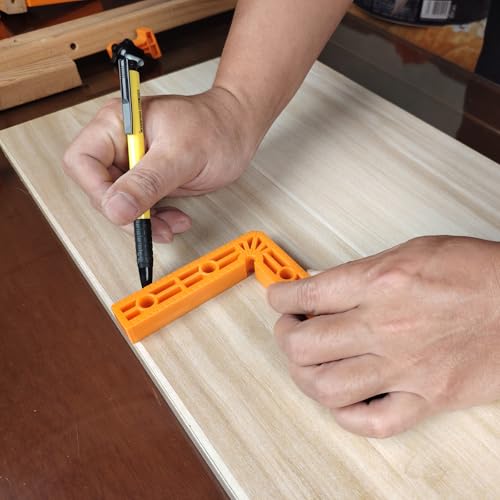 Image of 90 Degree Clamp,Positioning Squares, 3 inch 4 inch 2.3 inch Right Angle Clamp with 12 Clamping Squares,Corner Clamps Woodworking Tool for Pictures Frames, Cabinets, Boxes