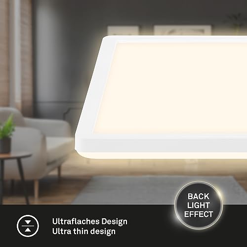 Panel LED Briloner plano para salón con luz regulable y retroiluminación 4