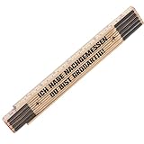 PRSTENLY Geschenke für Männer, Holz Zollstock 2 Meter Geburtstagsgeschenk für Männer Mann Männergeschenke zum Weihnachten Ostern Vatertag