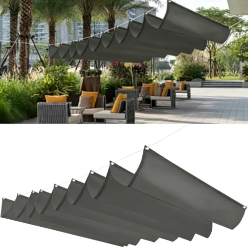 Bâche ombrage indéchirable de haute résistance pour pergola gris - 2