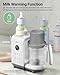 Bear Baby Food Maker with Two Layer Steam Baskets, One Step Baby Food Processor Steamer Puree Blender, Baby Food Mill with Bottle Warming Sterili-zing Auto Cleaning Function, BPA-Free, White