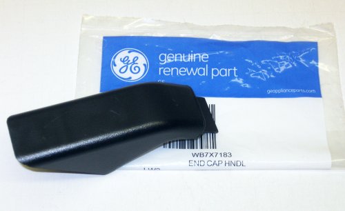 PART # WB7X7183 OR AP2019449 GENUINE FACTORY OEM ORIGINAL STOVE OVEN RANGE DOOR HANDLE END CAP FOR GE AND HOTPOINT