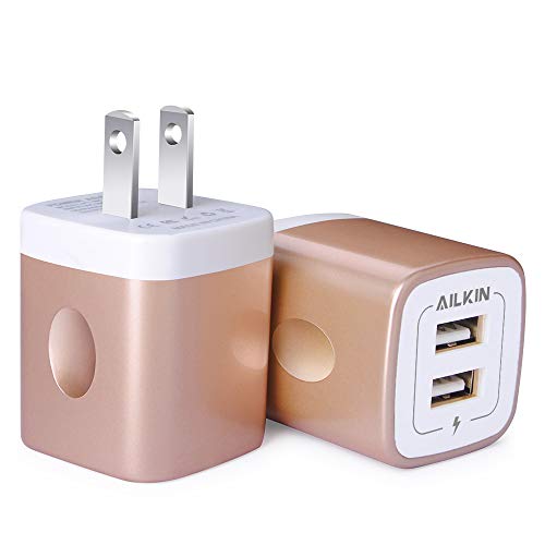 Image of USB Wall Charger, Charger Block, 2.1A Multiport Fast Charge Power Brick | USB Cube Plug Box Base Adapter for Apple, iPhone, Cell Phone Smart Devices