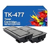 Cartuccia toner nera TK-477 di ricambio per stampante Kyocera FS-6025 6035MFP 6030MFP 6525MFP FS-6530MFP TASKalfa 255 255b 256i 305 306i, stampa nitida,TK477-2Set