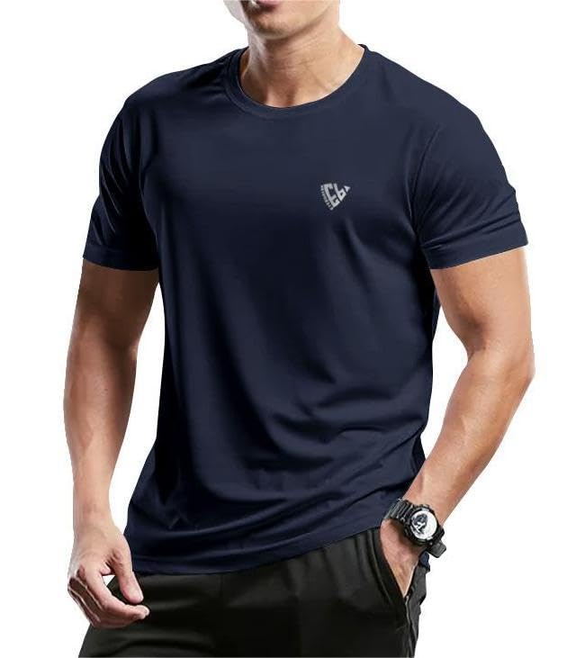 Image of Noble Monk Men's Regular Fit T Shirt |Half Sleeves |Round Neck | Casual T-Shirt for Me