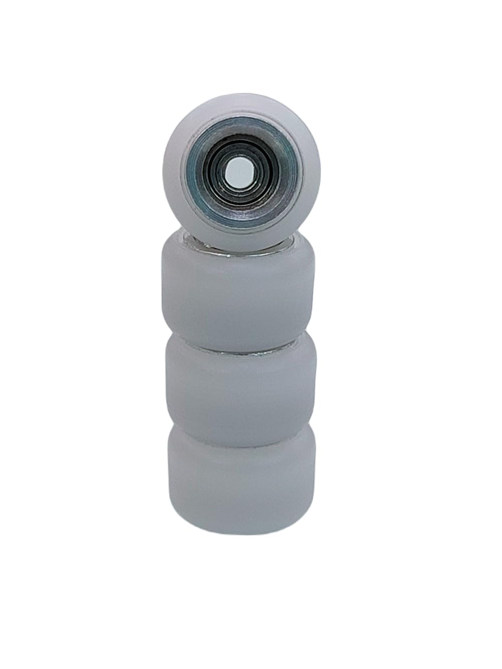 Leefai Pro Kółka do Fingerboard z rdzeniem ze stopu, Kółka do Finger Skateboard - 7,8mm*4,8mm (Srebrne)