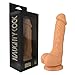 Naughty Cock 8" Premium Silicone Realistic Suction Cup Dildo (Flesh)