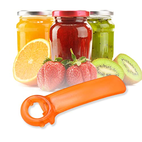 Jar-key Adjustable Grip-Aid Jar Opener (Orange)