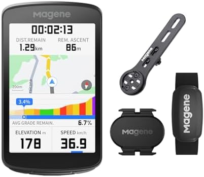 Magene C706 GPS Bike Computer Bundle w/ S314, H303 & Mount image 2