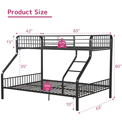Acme Furniture Caius Twin Xl/Queen Bunk Bed - 37605 - Gunmetal. #TOP2