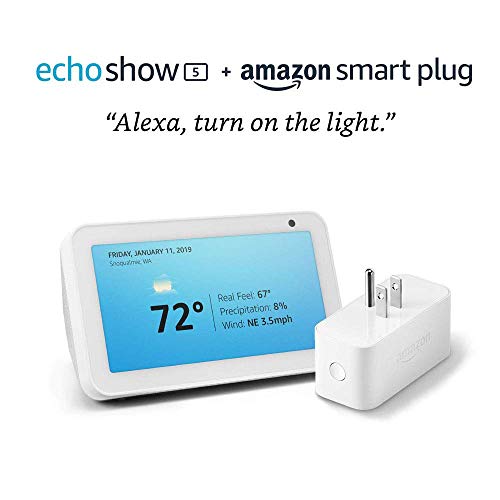 Echo Show 5 Sandstone with Amazon Smart Plug