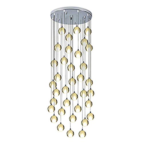 MAZ Moderna Araña de Gotas de Lluvia de Cristal K9, Iluminación de...