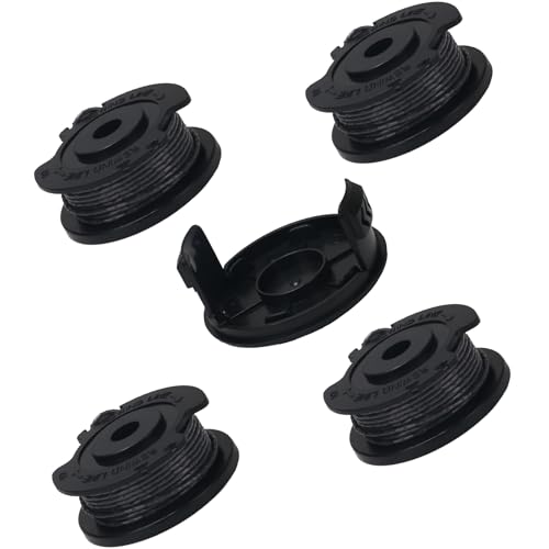 COEWUR 4 carretes de desbrozadora F016800569 con 1 cubierta de repuesto para desbrozadora Bosch ART 23 SL ART 23 SL ART 2300 ART 23-28