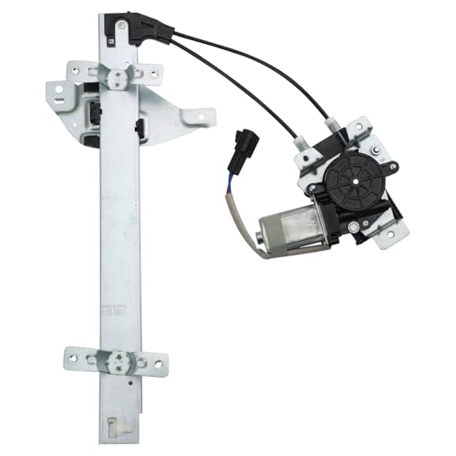 Image of TRQ Rear Left Power Window Regulator & Motor Assembly Drivers Side Compatible with 1997-2005 Buick Century 1997-2004 Regal 1998-2002 Oldsmobile Intrigue GM1550101