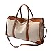 Lljsszr Canvas Travel Gym Bag, Fashion for Outdoor Fitness, Brown Small