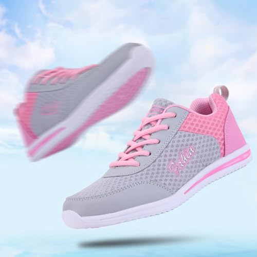 Womens Orthopedic Bowling Shoes Slip On Breathable Mesh Tennis Shoes Orthopedic Breathable Lightweight Sneakers Comfortable3