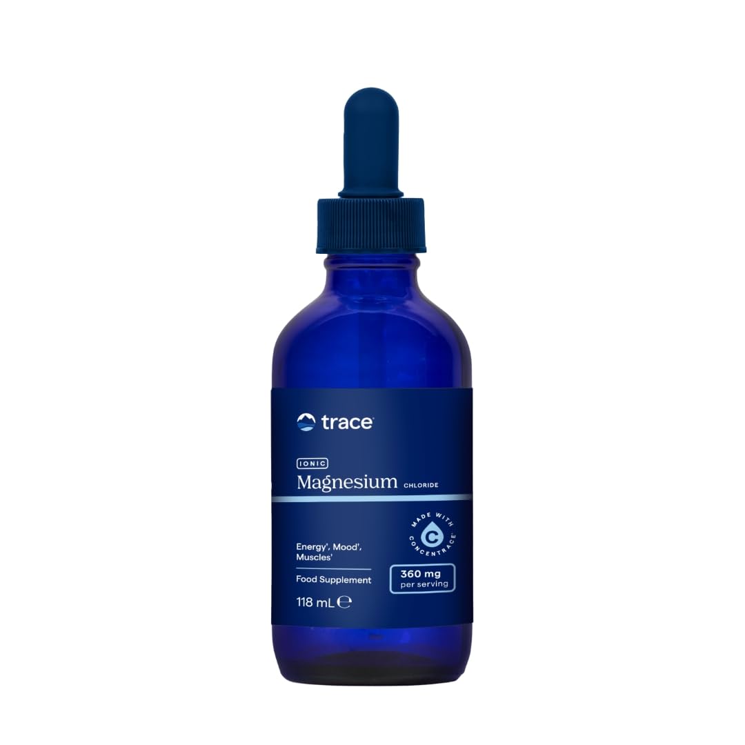 Trace Minerals - Magnesio Ionico Liquido 400 mg | Aiuta a Mantenere le Funzioni Essenziali del Corpo | 118 ml (32 Porzioni)