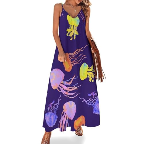 Robe longue pieuvre une elegance maxi sans manches creee pour les voyages