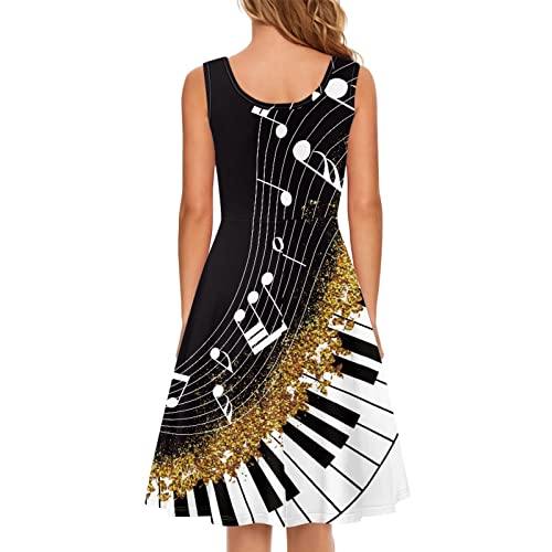 Image of TOADDITDO Womens Summer Sleeveless Tank Dress with 2 Side Pockets XS-4XL Plus Size