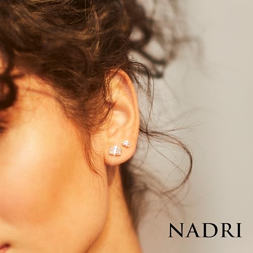 Nadri Oval Stud Earrings - Cubic Zirconia Earrings for Women, Bridesmaid Gifts for Wedding Day, Hypoallergenic Small Stud Earrings for women For Any Occasion2