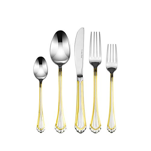 18/10 Stainless Steel Flatware Set - 20pc Italian Collection Style