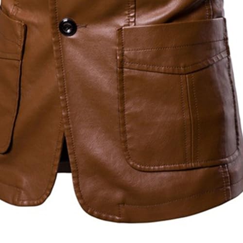 Chaqueta cuero sintético para hombre tamaño X-Large miniatura 6