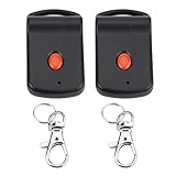 Mando A Distancia para Puerta de Garaje, 300 MHz, Abridor de Puerta de Garaje, Llavero Transmisor Remoto para Multicódigo 3060 3089 4120 Lineal, Paquete de 2