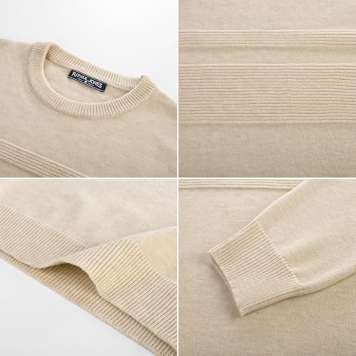 PJ PAUL JONES Sweaters for Men Casual Crewneck Pullover Sweater Knit Textured Sweaters2