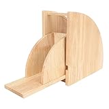 Suporte de Filtro de café de Madeira Maciça Rack de Armazenamento de Papel de café Suporte de Filtro à Prova de Poeira Em Forma de Ventilador para Cozinha, Casa, Escritório