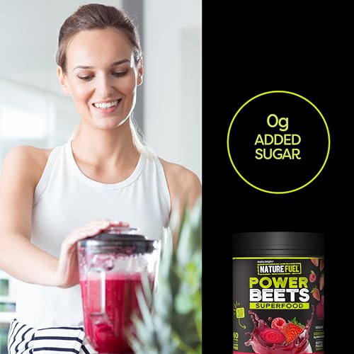 Image of SlimFast Nature Fuel Power Beets Powder, Delicious Mixed Berry, 60 Servings | Concentrated Superfood Supplement, Non-GMO