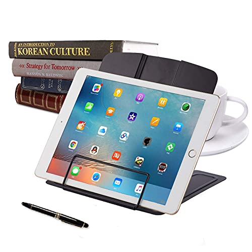 Msdada GX-SJ-BLACK-US Desk Book Stand Metal Reading Rest Book Holder Adjustable Cookbook Documents Holder Portable Sturdy Bookstands thumb #7