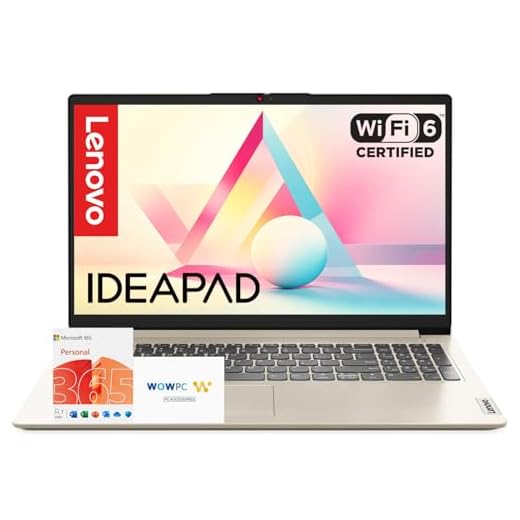 Lenovo IdeaPad 15.6" Business Laptop • Microsoft Office 365 • 1.1TB Storage • DDR4 • Intel Dual core • 1TB Cloud and 128GB SSD • WiFi 6 • Copilot AI • HDMI • Windows 11 no Mouse • Essential Laptop