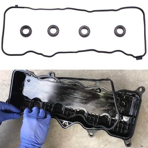 Image of VS50741R Engine Valve Cover Gasket Set Fit for 2006-2015 Honda Civic for 2016-2017 HR-V for 2013-2015 Acura ILX 1.8L 2.0L L4 12341RNAA01