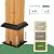 LUXIJOY 13x15 Wood Gazebo, Outdoor Hardtop Gazebo with Netting and Curtains, Double Galvanized Steel Roof, Deck Hard Top Roof for Backyard, Patio (Grey)