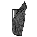 Safariland 6390 ALS Mid-Ride Duty Rated Level I Retention Holster, Fits Glock 17/22, STX Basketweave Black, Right Hand