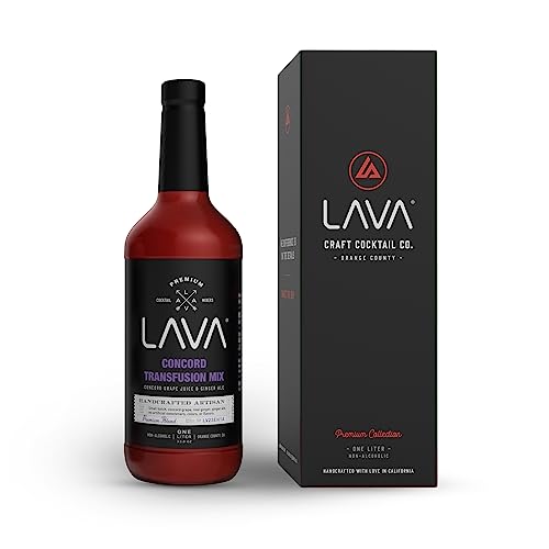 LAVA Premium Concord Transfusion Mix made with concord grape juice,
