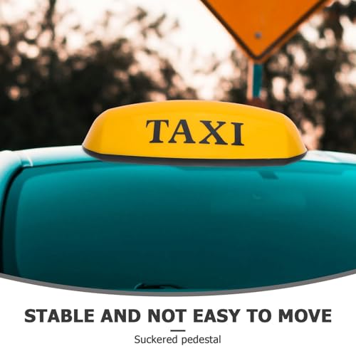 Letrero LED para taxi con ventosa amarillo resistente a la intemperie 3
