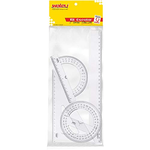 Conjunto para Desenho 2 grau New Line Cristal Waleu