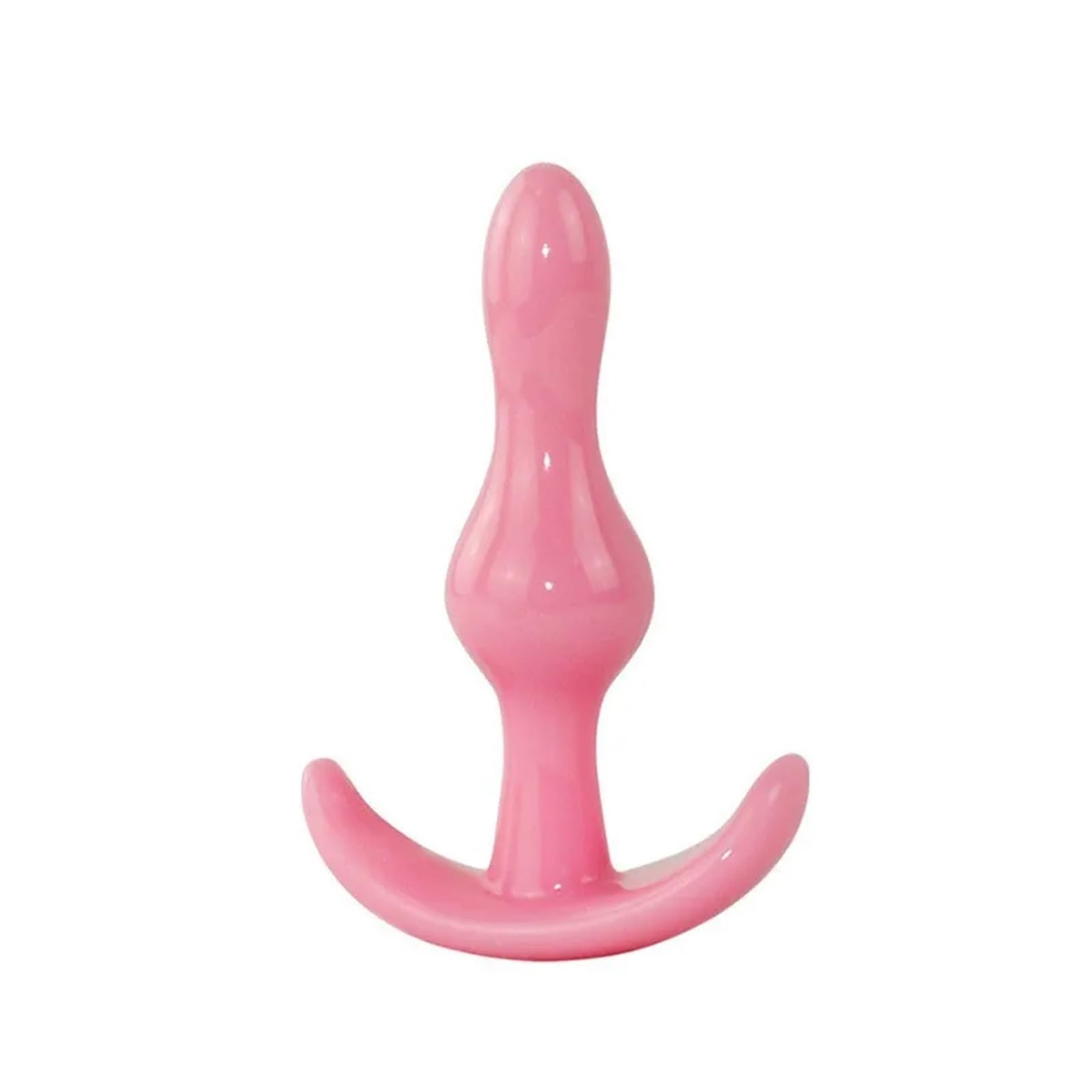 Silicone Anal Plug Anal Butt Plug Anus Vaginal Stimulation Massage Sex Toys for Women Men D-Pink-Size 1