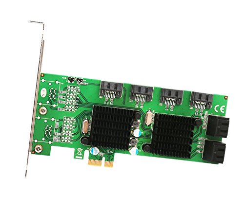 Syba SD-PEX40104 8-poort SATA III 6G PCI-e 2.0 x 1 Express-kaart - Groen
