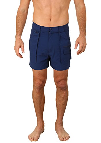 UZZI Men's Basic Classic Shorts w/Side Pocket Cargo Navy (XL)