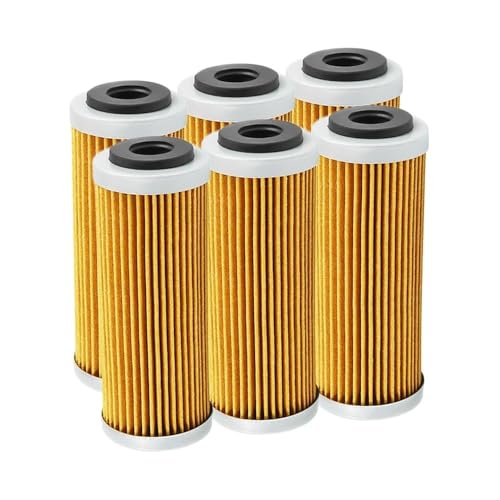 Filtre à huile pour moto FE350 pièces de rechange de précision lot de 6 jaune