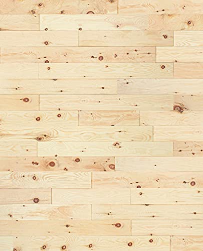 wodewa | Wandverkleidung Holz Zirbe selbstklebend | 1m2 3D Echtholz XXL-Paneele 1000x100mm | Schlafzimmer Entspannung Duft | Made in Germany | strukturiert Natur 1000