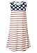 YMING Women's Summer Floral Print Dress Sleeveless Mini Dresses Beach Flowy Cover Up Flag XS