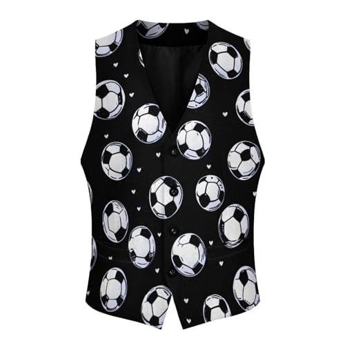 Socceres Men's Suit Vests Business Formal Dress Vest V-Neck Waistcoat for Wedding Casual4