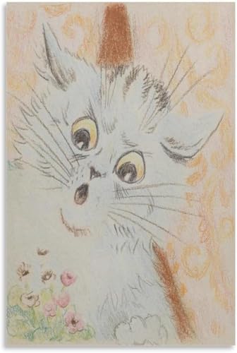 Art mural Louis Wain chat affiche imprimée déco intérieure chambre