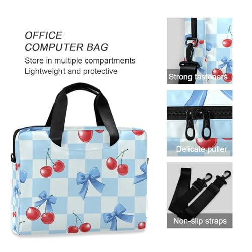 Funda maletín azul con estampado para laptop 13-15.6 pulg miniatura 6