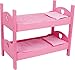 small foot company- Letto Singolo e a Castello per Bambole, Colore Rosa, 2871