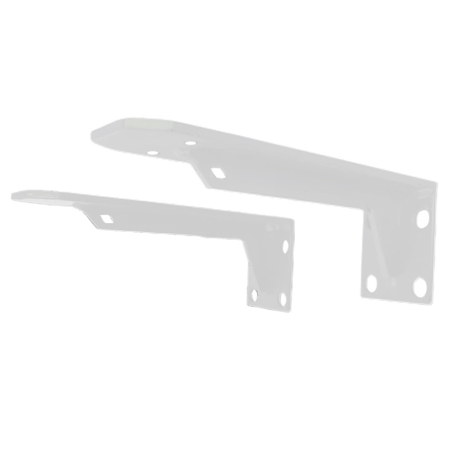 2 Pezzi Reggimensola Bianco,Staffe per Mensole Pesanti,Supporti per Scaffali a L,Staffa per Mensola Galleggianti a Parete per Cucina,Studio,Giardino,Garage,con Viti (25cm)