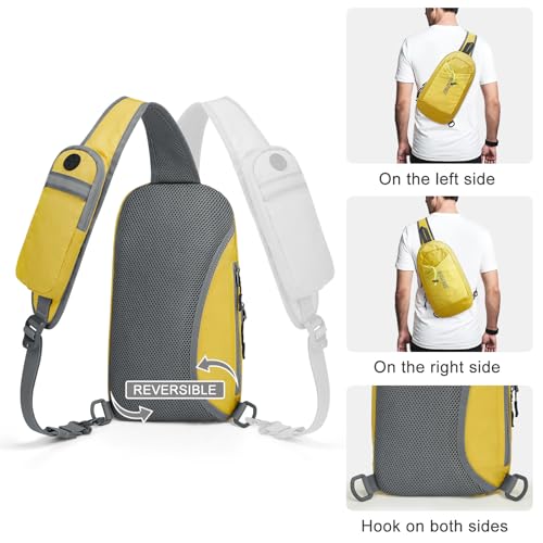 Image of G4Free Sling Bag RFID Blocking Lightweight Crossbody Backpack Chest Shoulder Bag for Travel Sports Running
